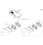 Diagram for Hyundai Sonata Hybrid Speedometer - 94021-E6200