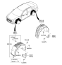 Diagram for Hyundai Sonata Hybrid Mud Flaps - 86832-E6000