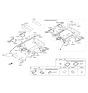Diagram for Hyundai Sonata Hybrid Sun Visor - 85201-E6030-PPB