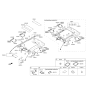 Diagram for 2017 Hyundai Sonata Hybrid Sun Visor - 85201-E6030-PPB