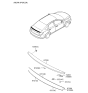 Diagram for 2016 Hyundai Sonata Hybrid Spoiler - 87251-E6000