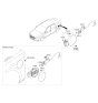Diagram for Hyundai Sonata Hybrid Fuel Door Release Cable - 81590-C1000