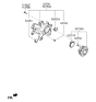 Diagram for Hyundai Axle Beam Mount - 52740-C2100