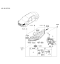 Diagram for 2011 Hyundai Tucson Light Socket - 92166-3X010