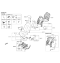 Diagram for Hyundai Sonata Hybrid Seat Cushion - 88100-C1450-SLS