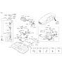 Diagram for 2016 Hyundai Sonata Hybrid Cabin Air Filter - 31453-C1100