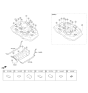 Diagram for 2017 Hyundai Sonata Hybrid Fuel Tank Strap - 31210-C1000