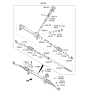 Diagram for Hyundai Sonata Rack & Pinion Bushing - 56521-3Q000