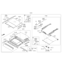 Diagram for 2017 Hyundai Sonata Hybrid Sunroof - 81616-C1000