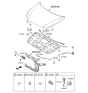 Diagram for Hyundai Sonata Hybrid Lift Support - 81171-C1001