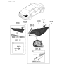 Diagram for 2019 Hyundai Elantra Tail Light - 92401-F2510