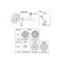 Diagram for 2019 Hyundai Elantra Spare Wheel - 52910-F2DA0