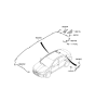 Diagram for 2020 Hyundai Elantra Antenna - 96210-F2500-T8T