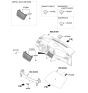 Diagram for 2020 Hyundai Elantra A/C Switch - 97250-F3AA0-SSH