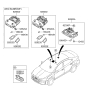 Diagram for Hyundai Elantra Dome Light - 92800-F2200-XUG