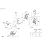 Diagram for 2020 Hyundai Elantra Seat Cushion - 88200-F2590-YJA