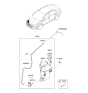 Diagram for 2019 Hyundai Elantra Washer Reservoir - 98620-F2500