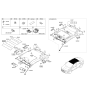 Diagram for Hyundai Sun Visor - 85210-F2100-XUG