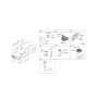 Diagram for Hyundai Air Bag Control Module - 95910-F2150