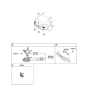 Diagram for Hyundai Parking Assist Distance Sensor - 99140-F2100