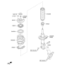 Diagram for 2019 Hyundai Elantra Coil Spring Insulator - 54633-F3000