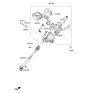 Diagram for Hyundai Elantra Steering Column - 56390-F2200