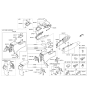 Diagram for 2018 Hyundai Elantra Center Console Base - 84610-F3000-TRY