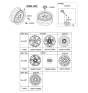 Diagram for 2016 Hyundai Elantra Spare Wheel - 52910-F3300