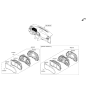 Diagram for 2018 Hyundai Elantra Instrument Cluster - 94001-F3000