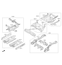 Diagram for 2018 Hyundai Elantra Floor Pan - 65100-F3000