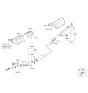 Diagram for 2016 Hyundai Elantra Muffler - 28610-F3400