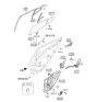 Diagram for 2020 Hyundai Elantra Window Run - 83531-F2000