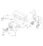 Diagram for 2016 Hyundai Elantra Coolant Temperature Sensor - 39220-03HA0