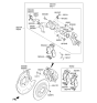 Diagram for 2016 Hyundai Elantra Brake Caliper - 58311-F3A30