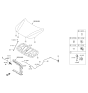 Diagram for Hyundai Elantra Hood Cable - 81190-F3100