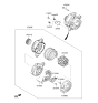 Diagram for 2016 Hyundai Elantra Alternator Pulley - 37322-04950