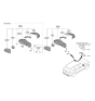 Diagram for 2023 Hyundai Santa Fe Car Mirror - 87620-S2390