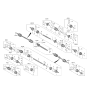 Diagram for 2021 Hyundai Santa Fe Axle Shaft - 49500-R5200