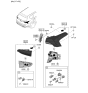 Diagram for 2023 Hyundai Santa Fe Light Socket - 92491-S2500