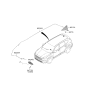 Diagram for 2021 Hyundai Santa Fe Hybrid Antenna - 96240-S1100