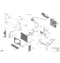 Diagram for Hyundai Santa Fe A/C Condenser - 97606-P2500
