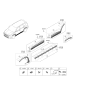 Diagram for 2023 Hyundai Santa Fe Hybrid Door Moldings - 87732-S2AB0