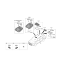 Diagram for 2021 Hyundai Santa Fe Dome Light - 92800-S2510-UUE