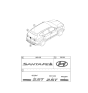 Diagram for 2020 Hyundai Santa Fe Emblem - 86310-S1000