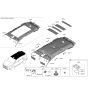 Diagram for 2023 Hyundai Santa Fe Hybrid Sun Visor - 85210-S2000-UUE