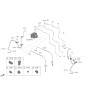 Diagram for Hyundai Santa Fe Hydraulic Hose - 58732-S1AA0