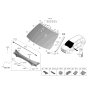 Diagram for Hyundai Santa Fe Windshield - 86110-S2310