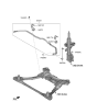 Diagram for 2021 Hyundai Santa Fe Sway Bar Kit - 54810-P2000