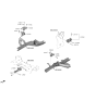 Diagram for Hyundai Sonata Hybrid Engine Mount Torque Strut - 21810-L1150
