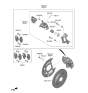 Diagram for 2023 Hyundai Santa Fe Brake Caliper - 58311-P2A30